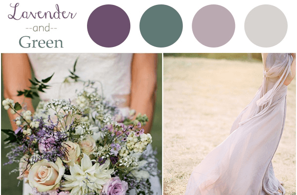 Lavender and green